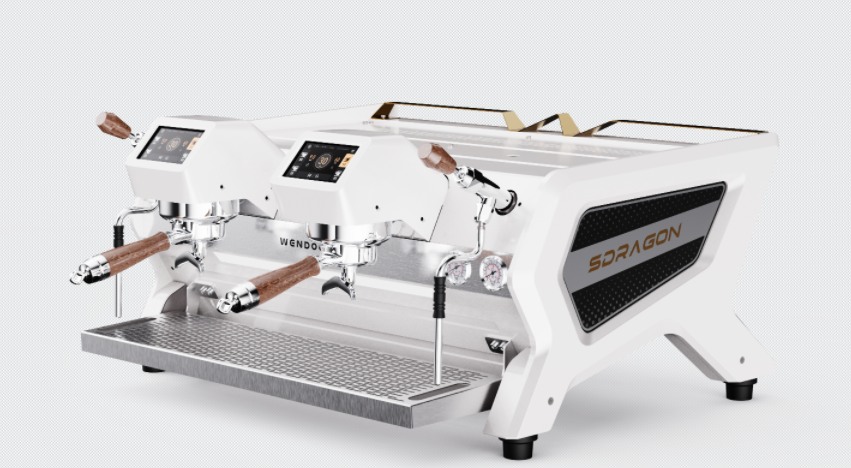 Détail des groupes saturés d'une machine espresso Wendougee