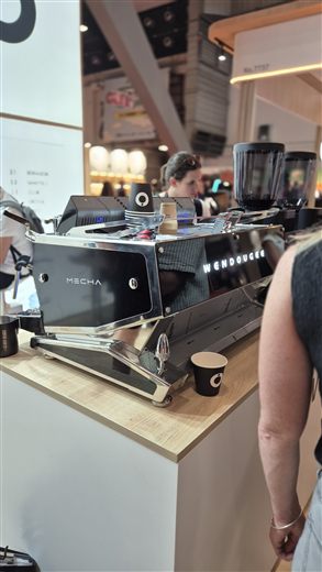Machine espresso Wendougee sur le stand